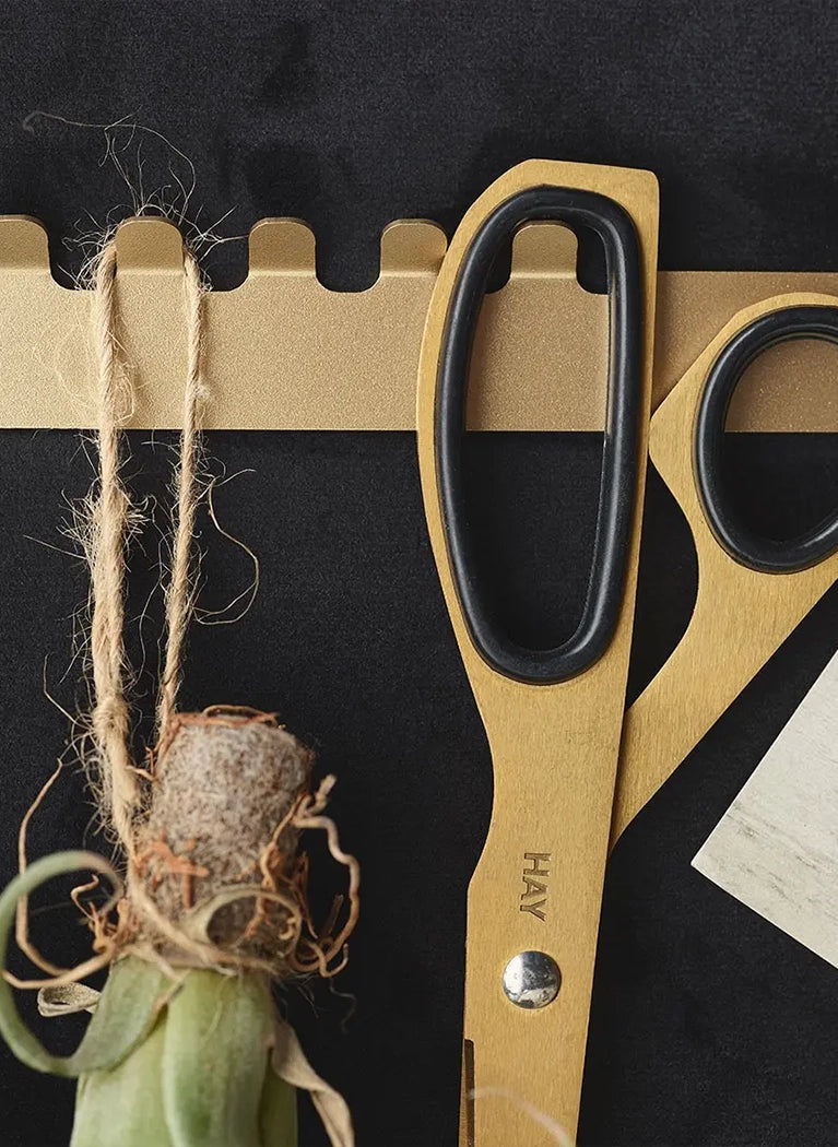 Padded Wall Boards Accessories - Decorative Strip 2 Black closeup on hooks Decormania UK